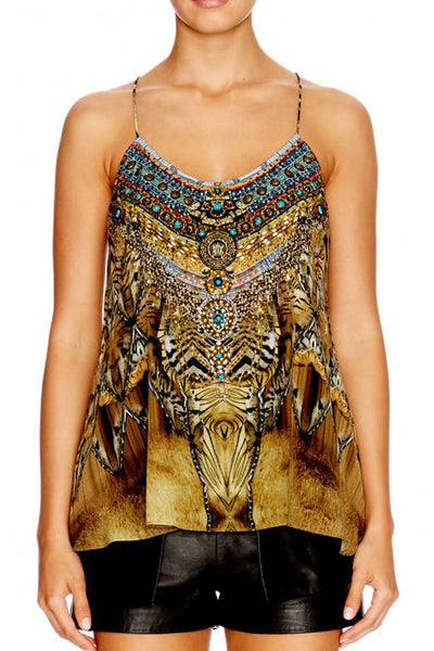 Given To The Wild T-Back Shoestring Top