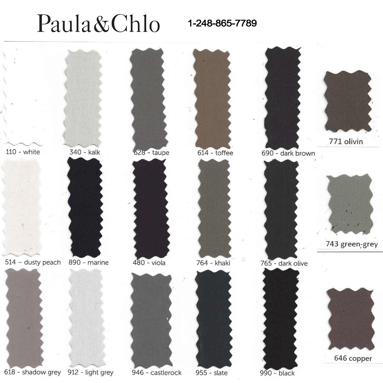 Raffaello Rossi Candy Pants color swatches. 