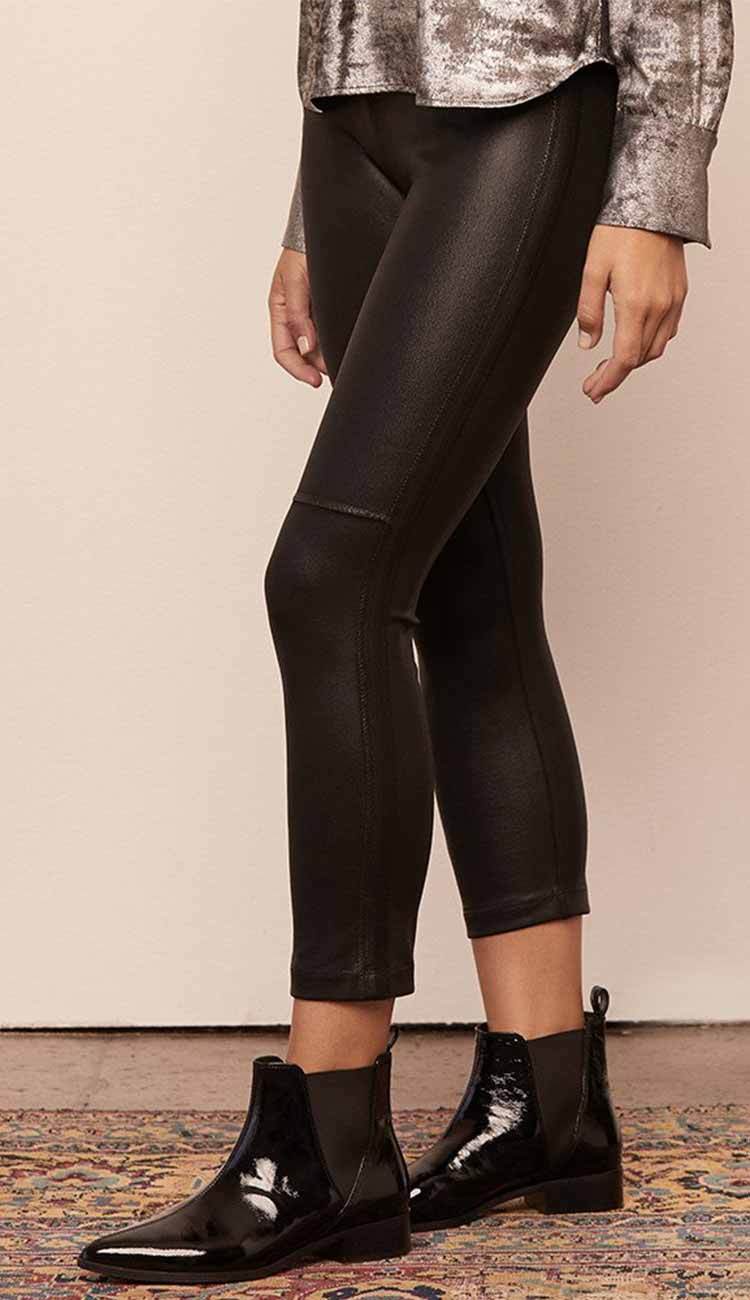 gemma coated vegan leather skimmer side view 2 