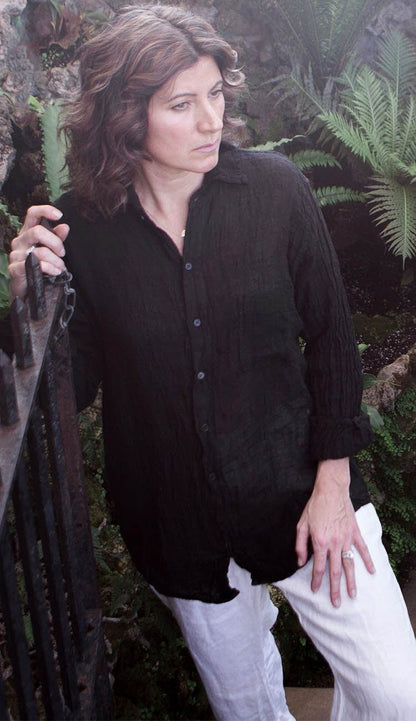 jack shirt in black gauze cp shades 