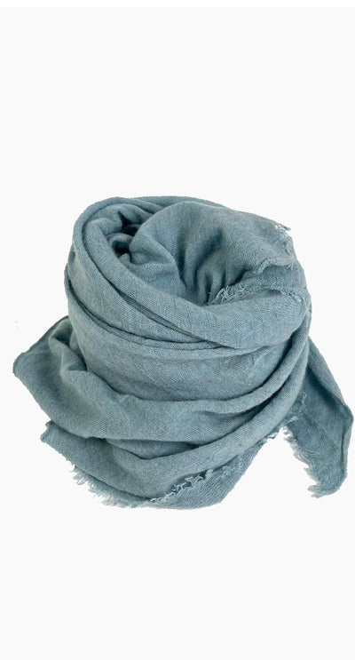 zen blue grisal scarf - Paula & Chlo