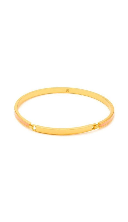 Gwen Hinge Bangle Bracelet Coral