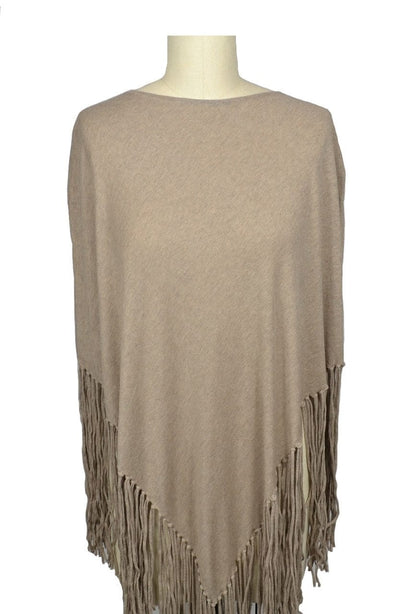 Hankie Poncho Fringe 100% Cotton