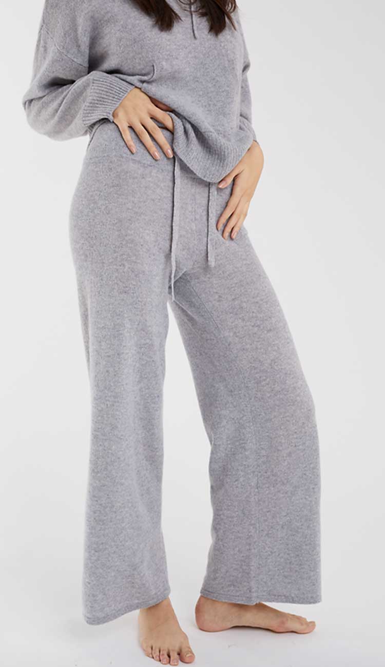 Alashan Cashmere Amelia Cashmere Pants in heather grey