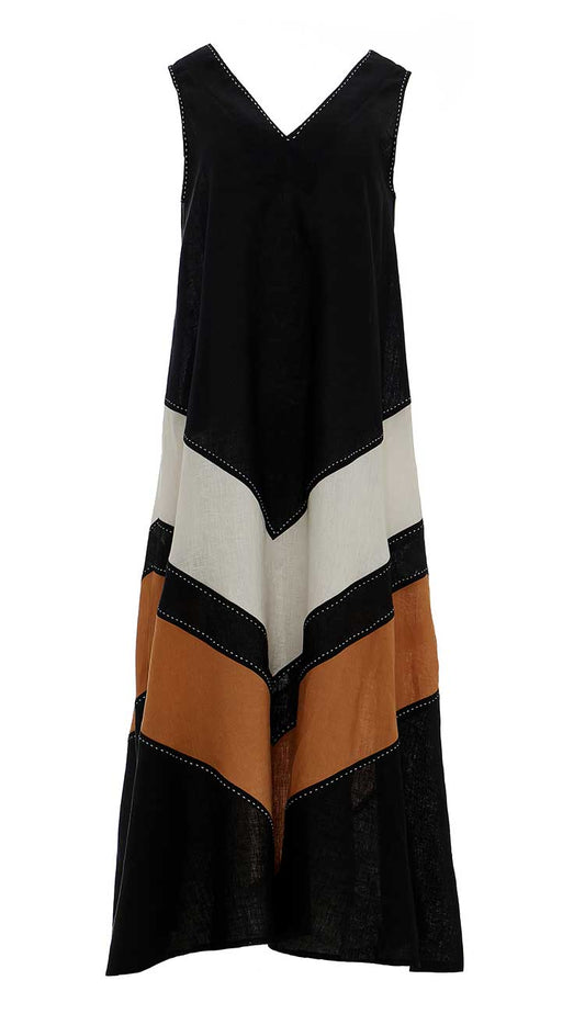 Ammoudi Dress by the Devotion Twins in 100% Linen - Paula & Chlo