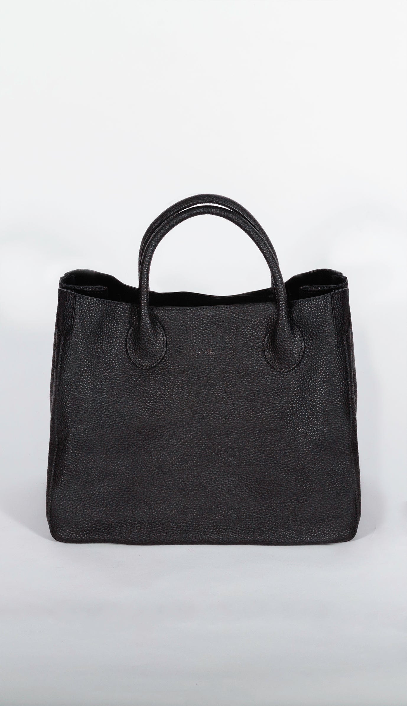 NYC Jet Black Beck Medium Tote Front View