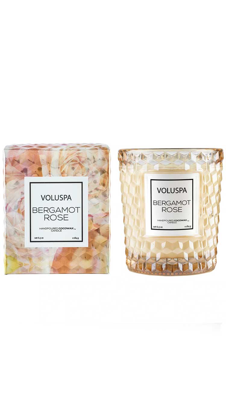 Bergamot Rose Boxed Candle by Voluspa - Paula & Chlo