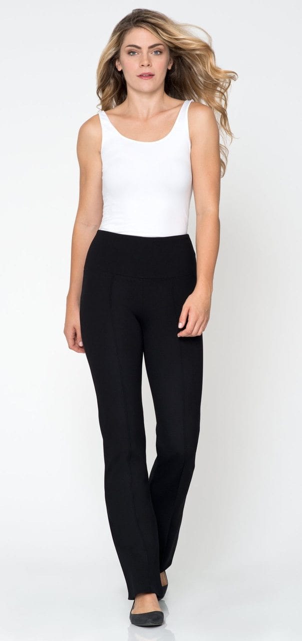 Wide Leg Pant Ponte - Black