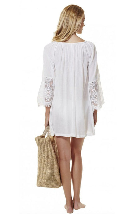Montage Short Kaftan White
