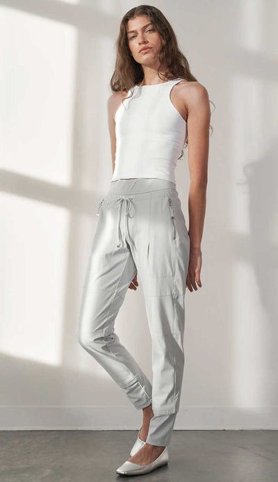 Our best selling pant by Raffaello Rossi - Candy Pant Jogger shown in light grey. Shop now at Paula & Chlo. Available in sizes 2 to 16.