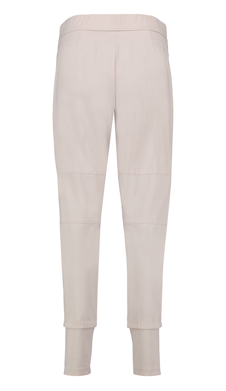 Raffaello Rossi Candy Pant in slate gray, women’s slim jogger pant with drawstring waist and zip pockets - back view