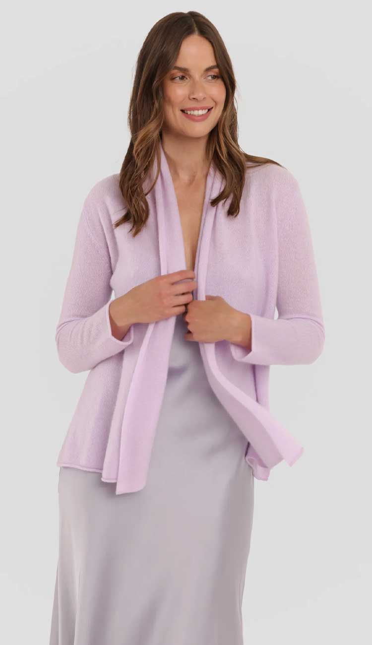 Cashmere Mini Duster in 100% Cashmere by Alashan Cashmere available at Paula & Chlo