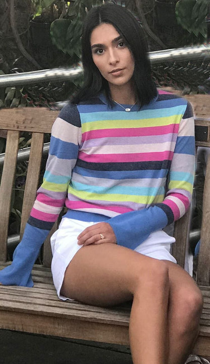 true blue cashmere sweater by autumn cashmere