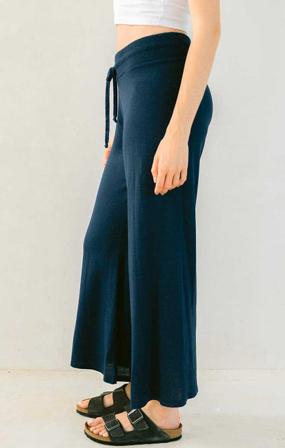 Catalina Pant - Navy Side View - MerSea - Paula & Chlo