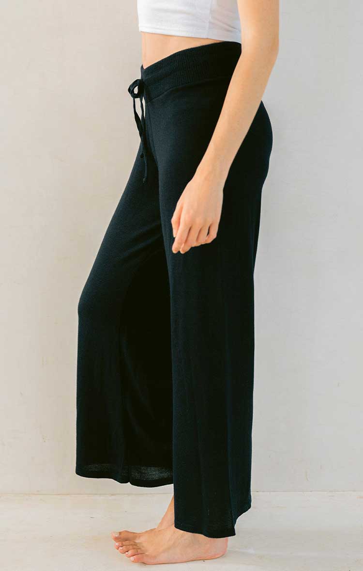 Catalina Pant - Black -Side View MerSea - Paula & Chlo