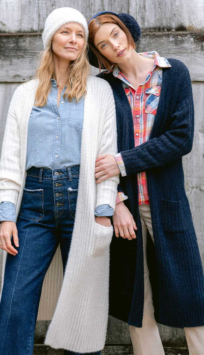 Cambridge Duster in Winter and Cambridge Blue by MerSea - Paula & Chlo