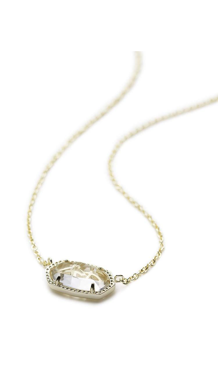 Crystal Clear Elisa Necklace by Kendra Scott