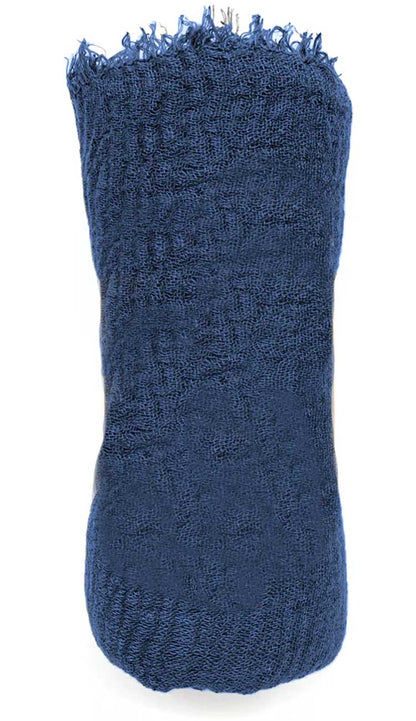 boho scarf in cobalt