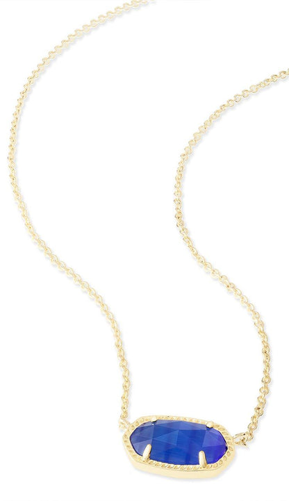 Cobalt Cat's Eye Elisa Necklace by Kendra Scott