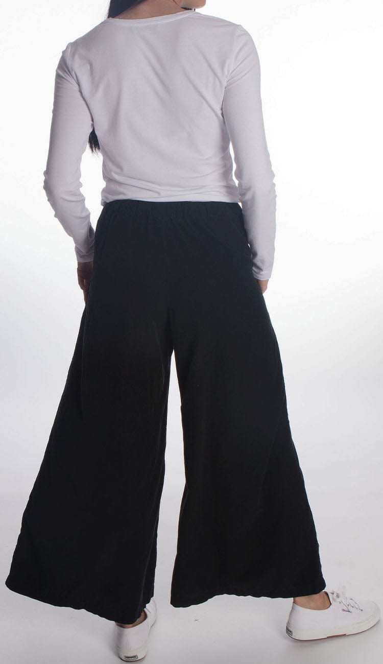 wedny micro cord pants in black by cp shades back view 