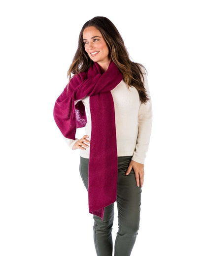 ALASHAN BREEZY TRAVEL WRAP IN CRANBERRY 