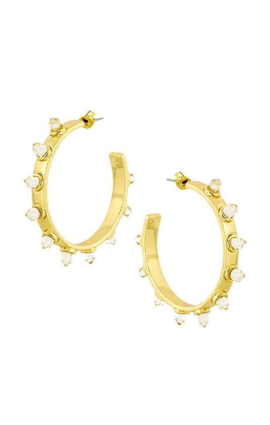 Stalagmite Hoop Earrings