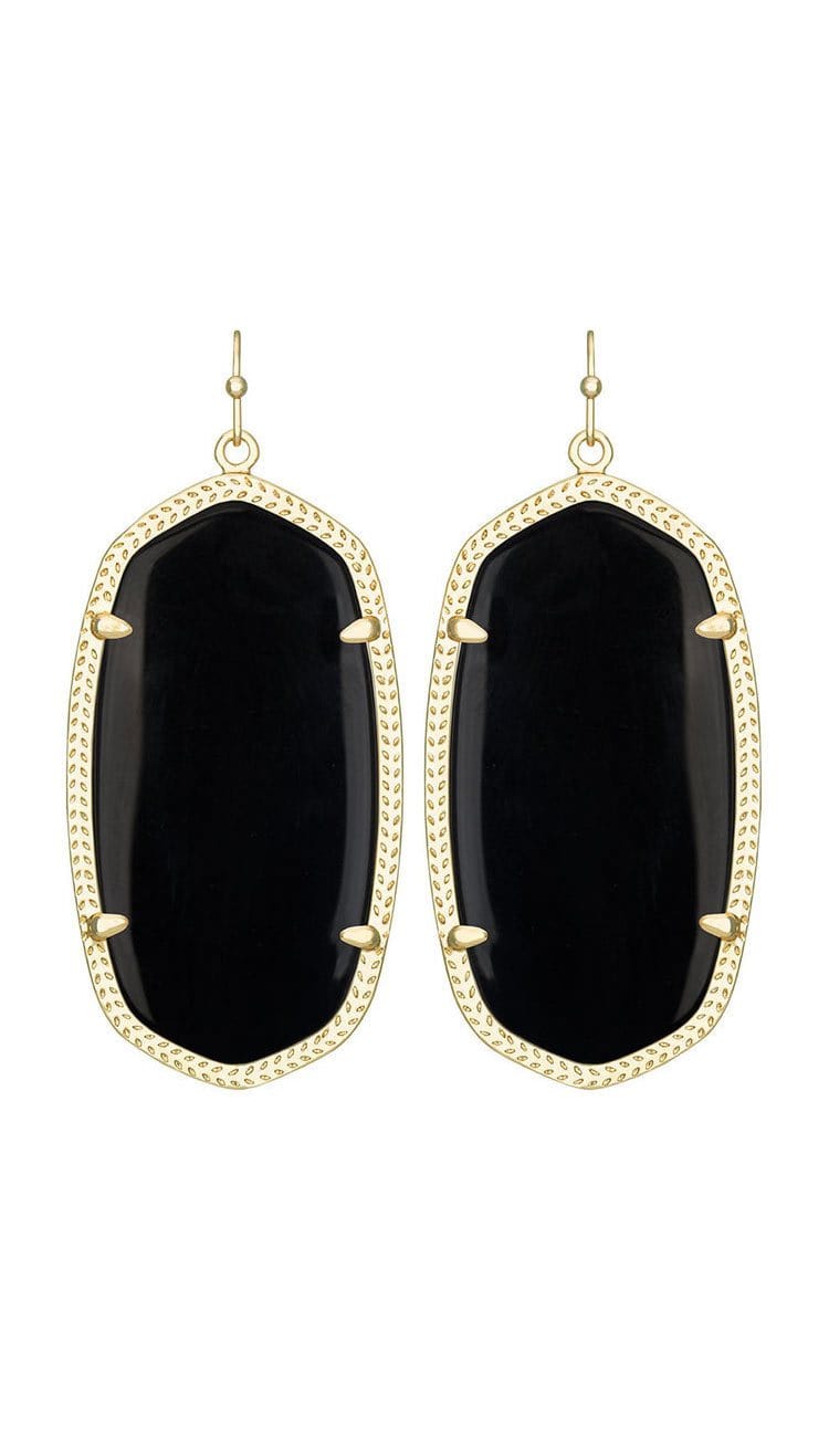 Danielle Earrings in Black by Kendra Scott