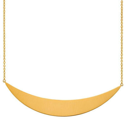 Crescent Plate Necklace