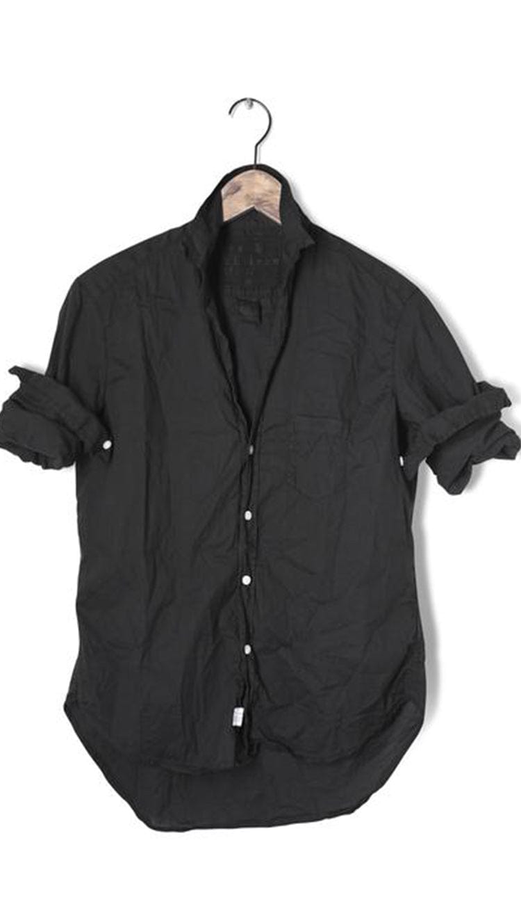 Frank & Eileen Eileen Black light Poplin Button Down Shirt hanger view