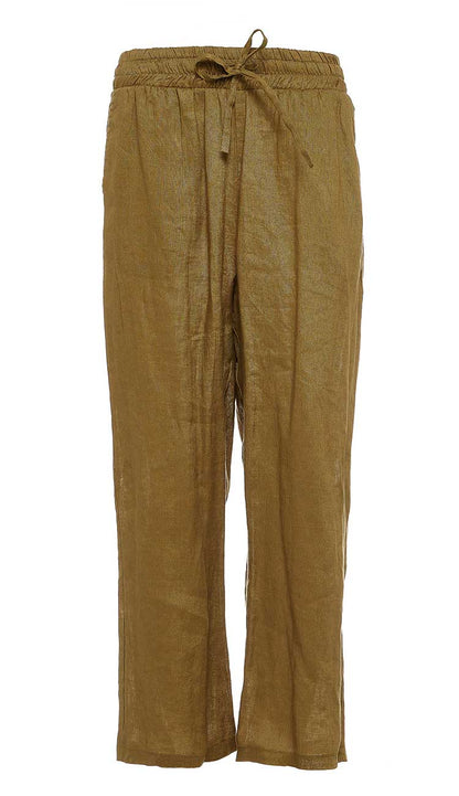 Elia Drawstring linen pants by the Devotion Twins at Paula & Chlo