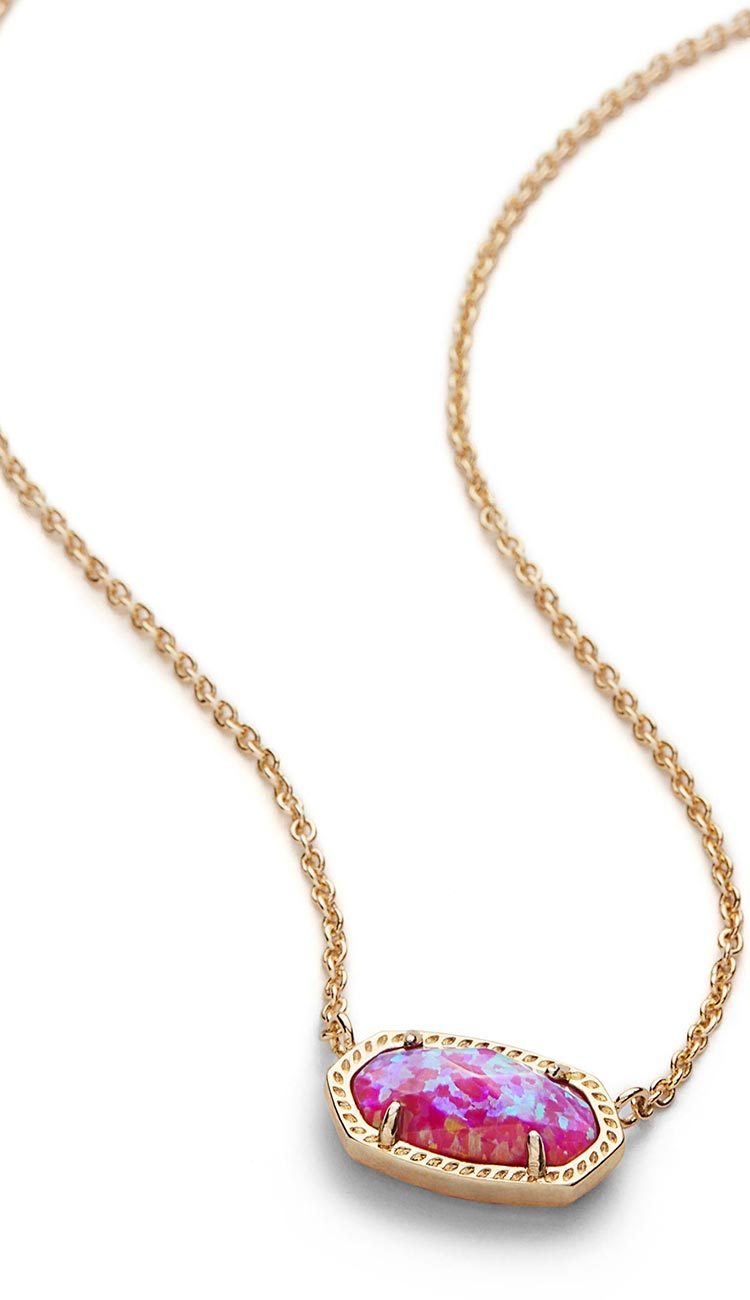 Fuchsia Kyocera Opal Elisa Necklace by Kendra Scott