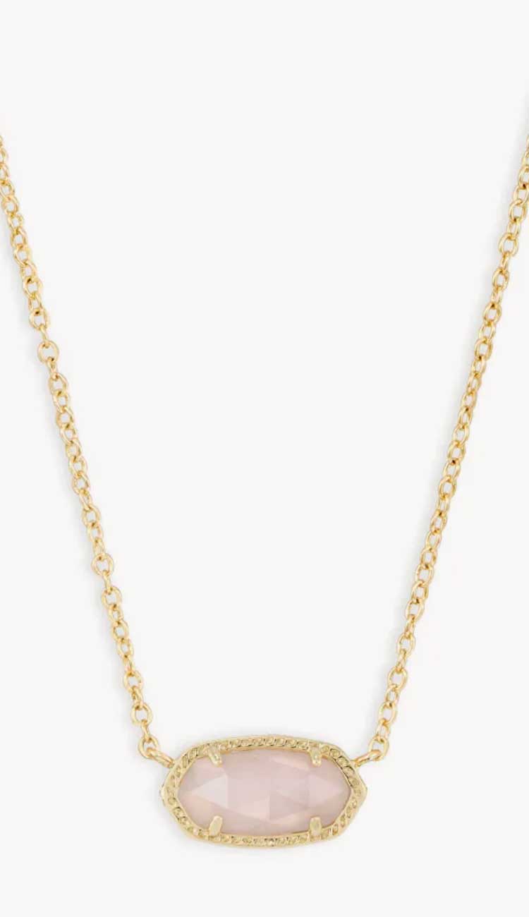 kendra scott rose quartz elisa necklace