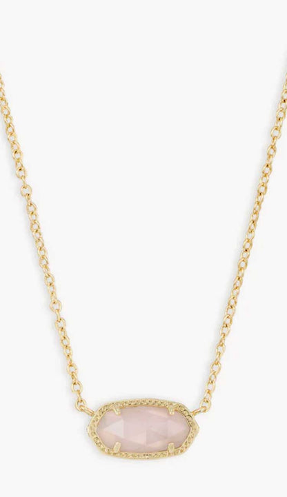 kendra scott rose quartz elisa necklace