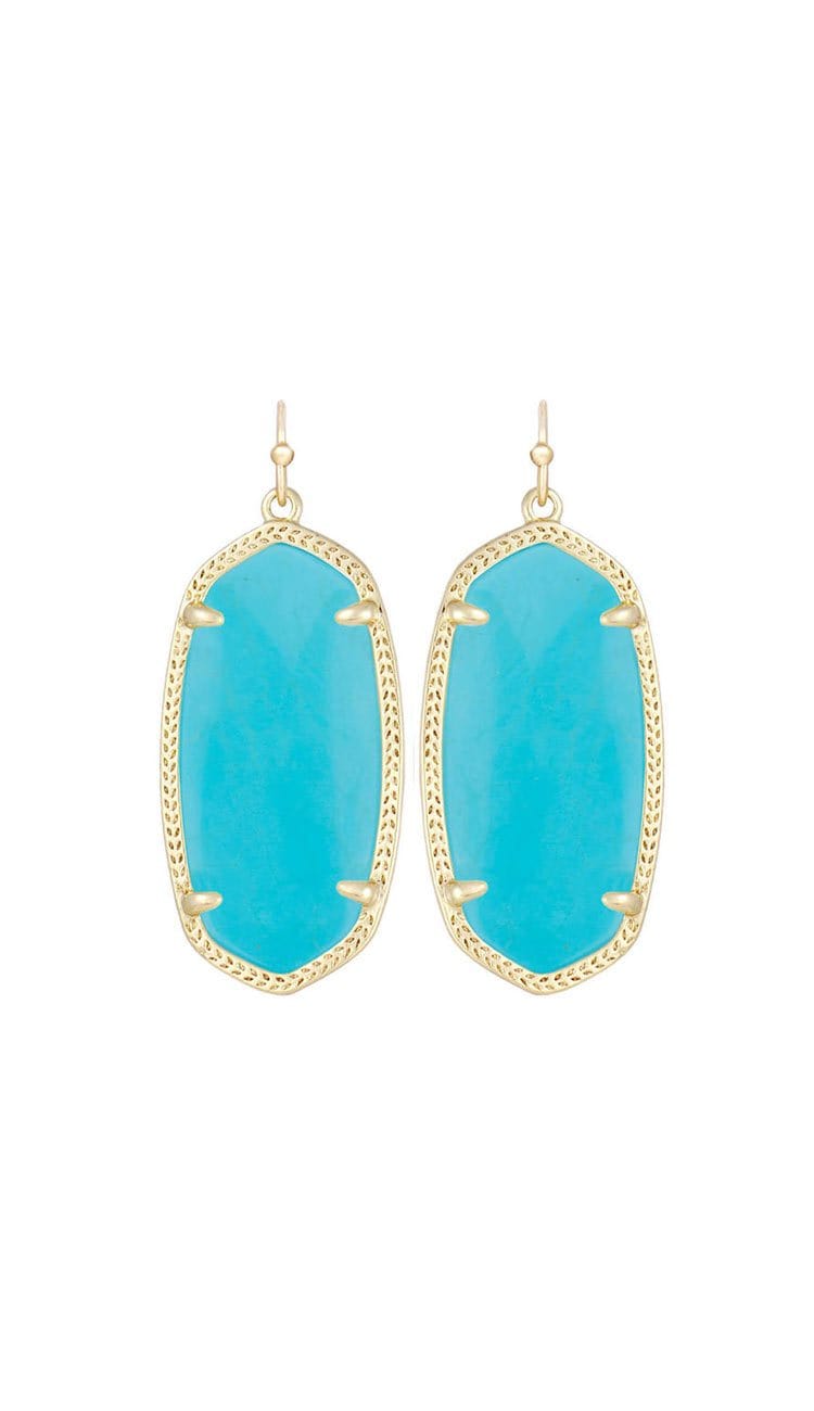 elle earrings by kendra scott in turquoise