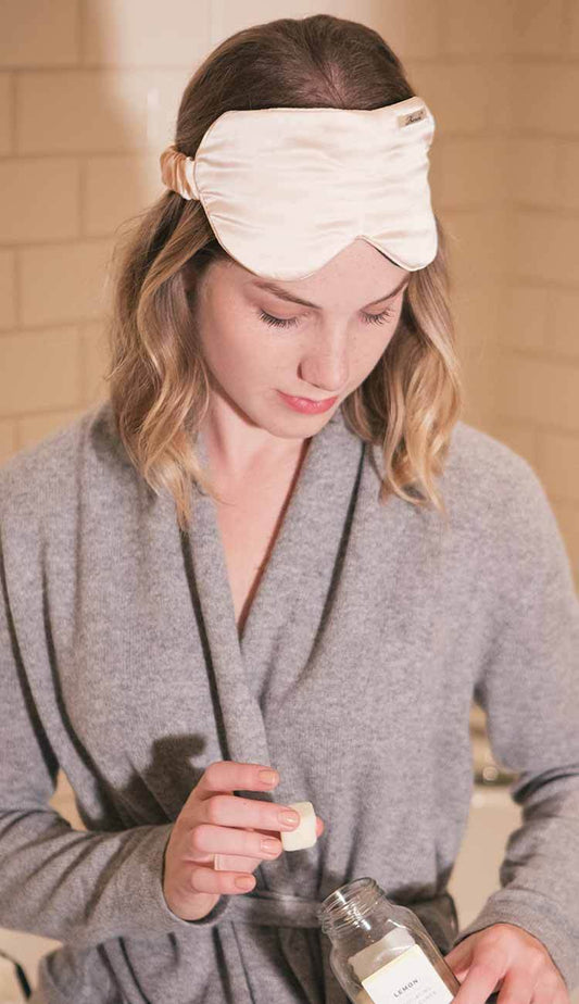 belle nuit eye mask - pink