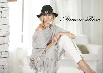 Hankie Poncho Fringe 100% Cotton