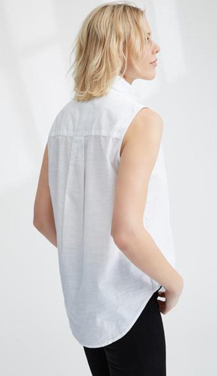 fiona sleeveless shirt by frank & eileen back detail