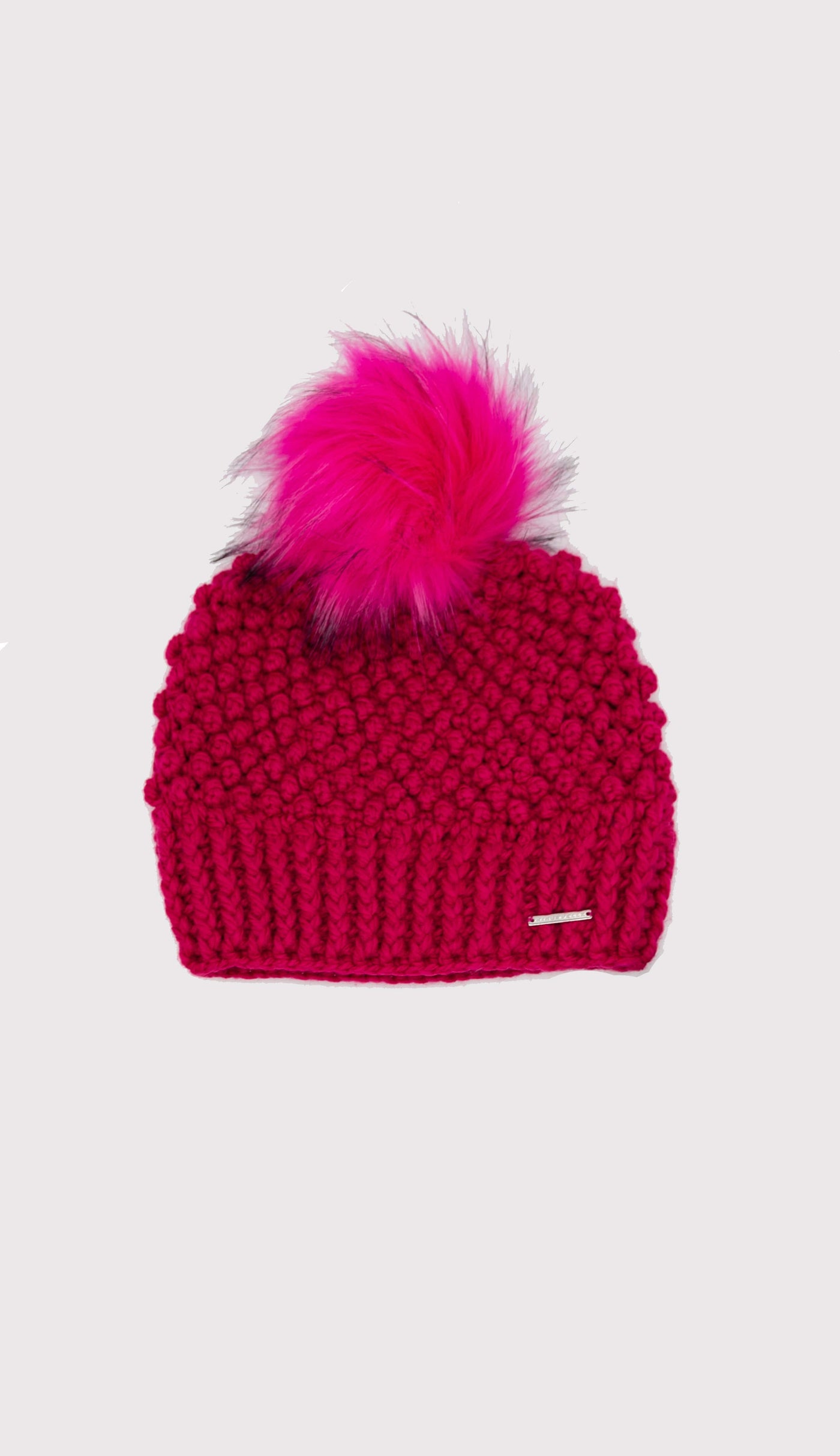 raspberry pink crochet hat - paula and chlo