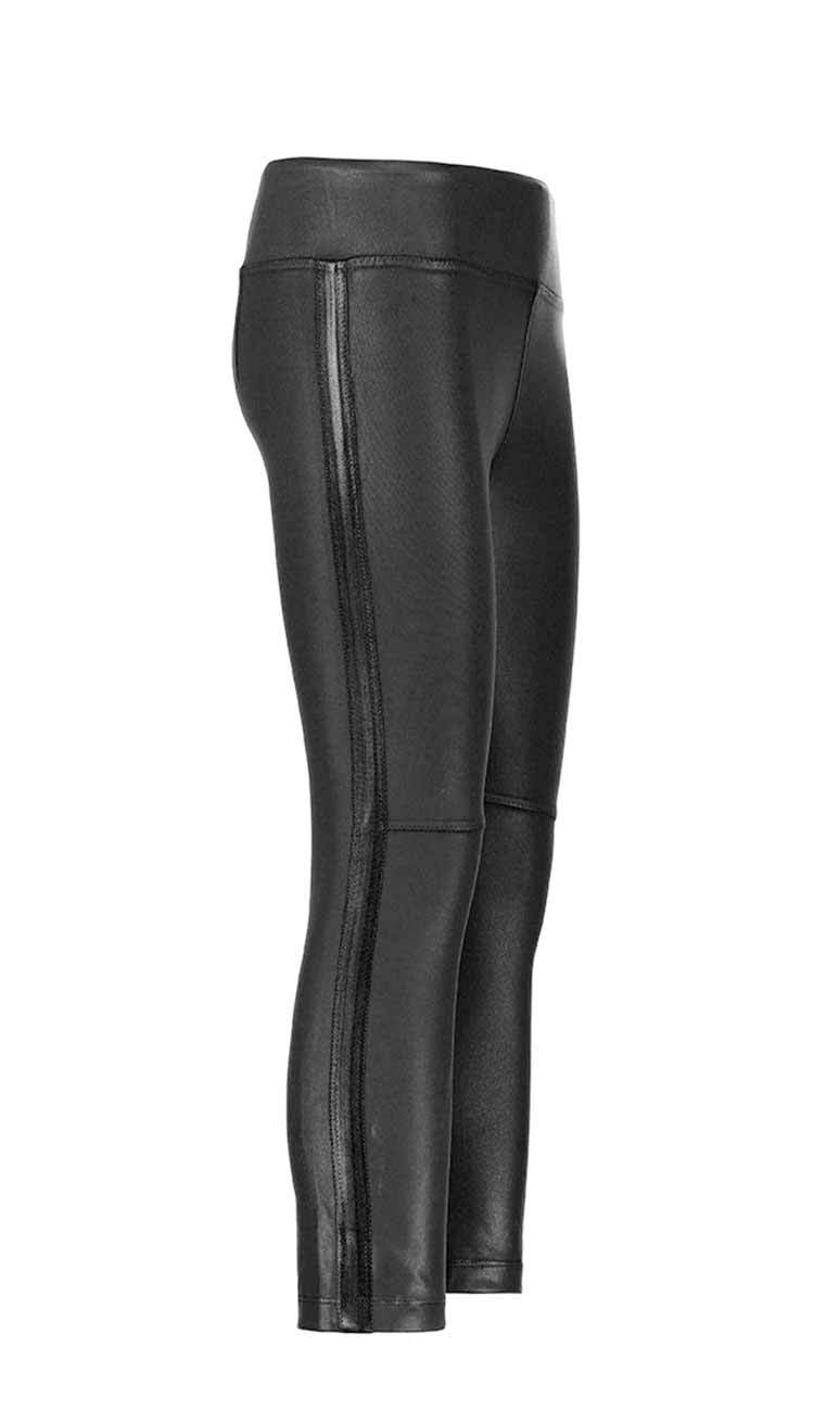 coated gemma skimmer mid-rise vegan leather by David Lerner side view #2