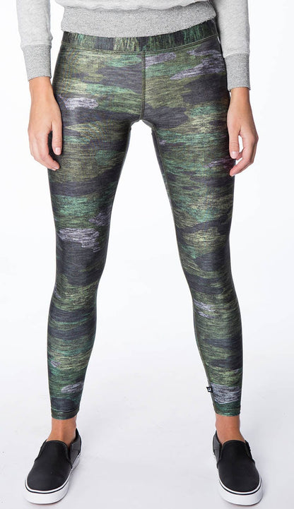 Heathered green camo leggings by terez
