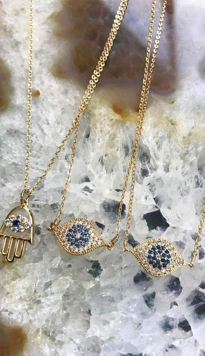 hamsa evil eye necklace and hamsa necklaces