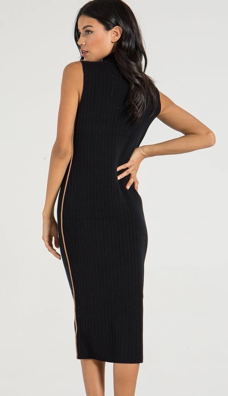 sleeveless ribbed midi sweater dress XSmall