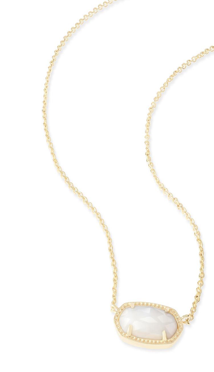 Ivory Mother of Pearl  Elisa Necklace by kendra scott