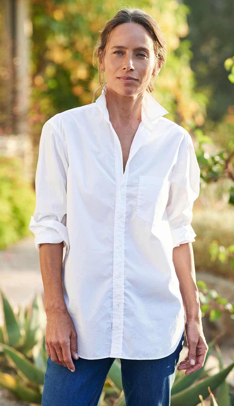 Jodey white button up shirt frank and eileen - paula and chlo