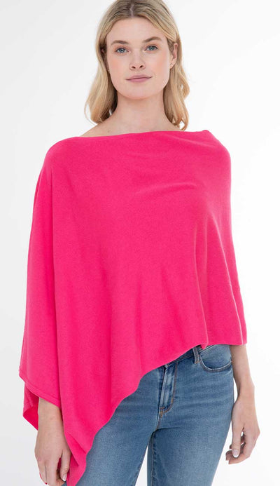 passion pink tradewind cotton cashmere  blend topper - paula and chlo