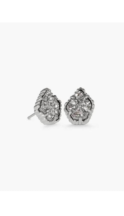 Platinum Drusy Tessa earrings by Kendra Scott - Paula & Chlo