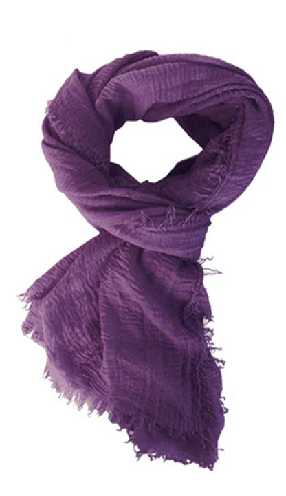 boho scarf plum