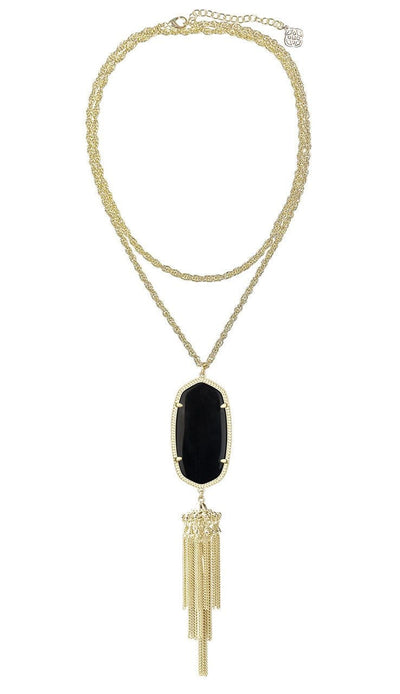 Black Rayne Pendant Necklace by Kendra Scott