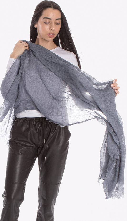 ruby zaar boho shawl scarf denim blue