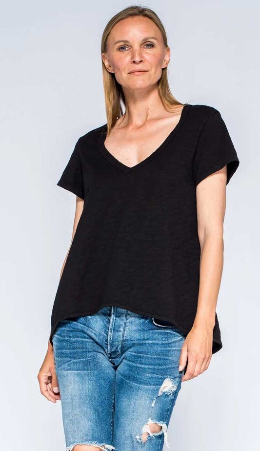 Wilt's Sexy Shrunken Deep V Tee front view.